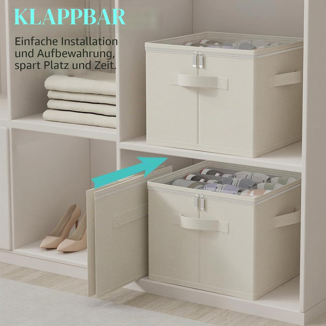 GUOHNHE Schuhorganizer für Closet, Passt 12 Paare, Grosse Schuhschrank, Schuhbox mit Durchsichtigem