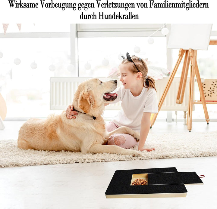 Krallenschleifer für Hunde mit Snack-Box,Hunde Krallenschleifer mit 2 Ersatzblättern Schleifpapier,K