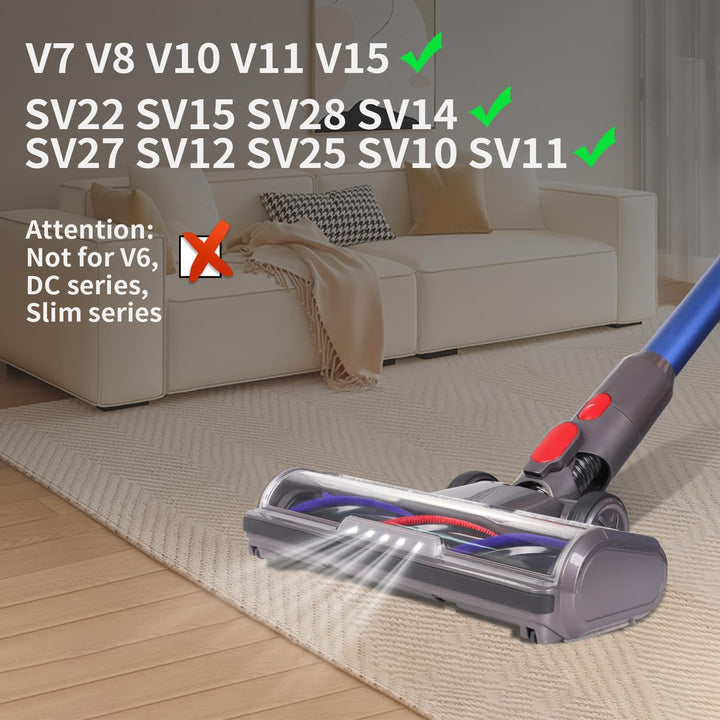 FEVORCS Bürste Ersatzteil Zubehör Kompatibel mit Dyson V7 V8 V10 V11 V15 Staubsauger Bodendüse mit F