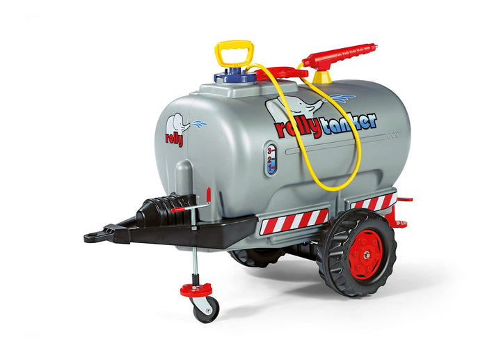 Rolly Toys rollyTanker Fass-Anhänger mit Pumpe und Spritze (für Kinder von 3 - 10 Jahre, mit Stützra