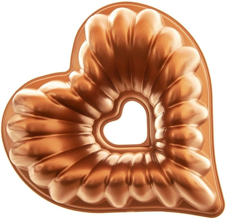 orion group Kuchenform Backform Tortenform mit Schornstein Kamin zum Backen von Kuchen Herz MARISSA