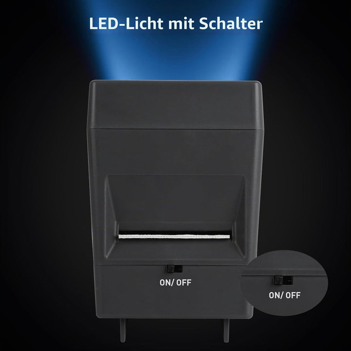 DGODRT LED-Diabetrachter für alte Dias, 35mm-Negative und Diaprojektoren, (2 x AAA-Batterien enthalt