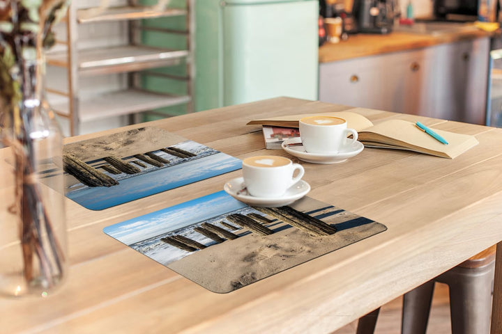 KitchenYeah© Platzsets Abwaschbar 6-Teilig 45x30 cm Tischsets Platzdeckchen rutschfeste Platzset Unt