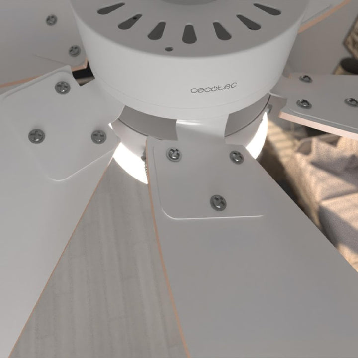 Cecotec Deckenventilator EnergySilence 3600 Vision Orange, 50 W, Durchmesser 92 cm, Lampe, 3 Geschwi