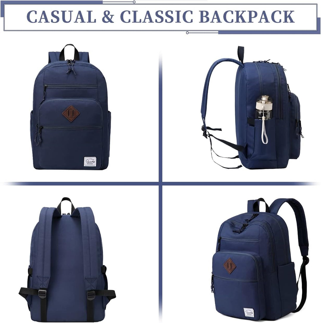 Rucksack Herren Dame, VASCHY Schulrucksack Teenager Kinder 21L Handgepäck Blau, Blau