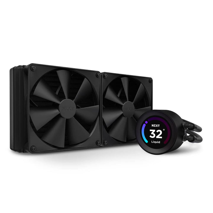 NZXT Kraken Elite 280 - RL-KN28E-B1-280mm AIO CPU Wasserkühlung - 2,36" LCD Display 640x640-2x120mm