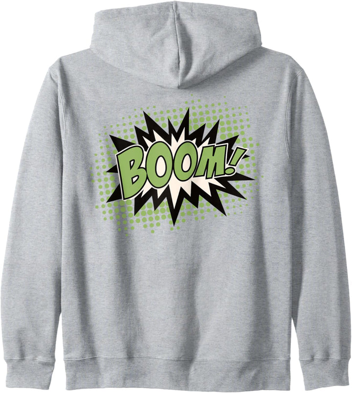 Comic Boom Bang Pow Kaboom Explosion Sprechblase Vintage Kapuzenjacke