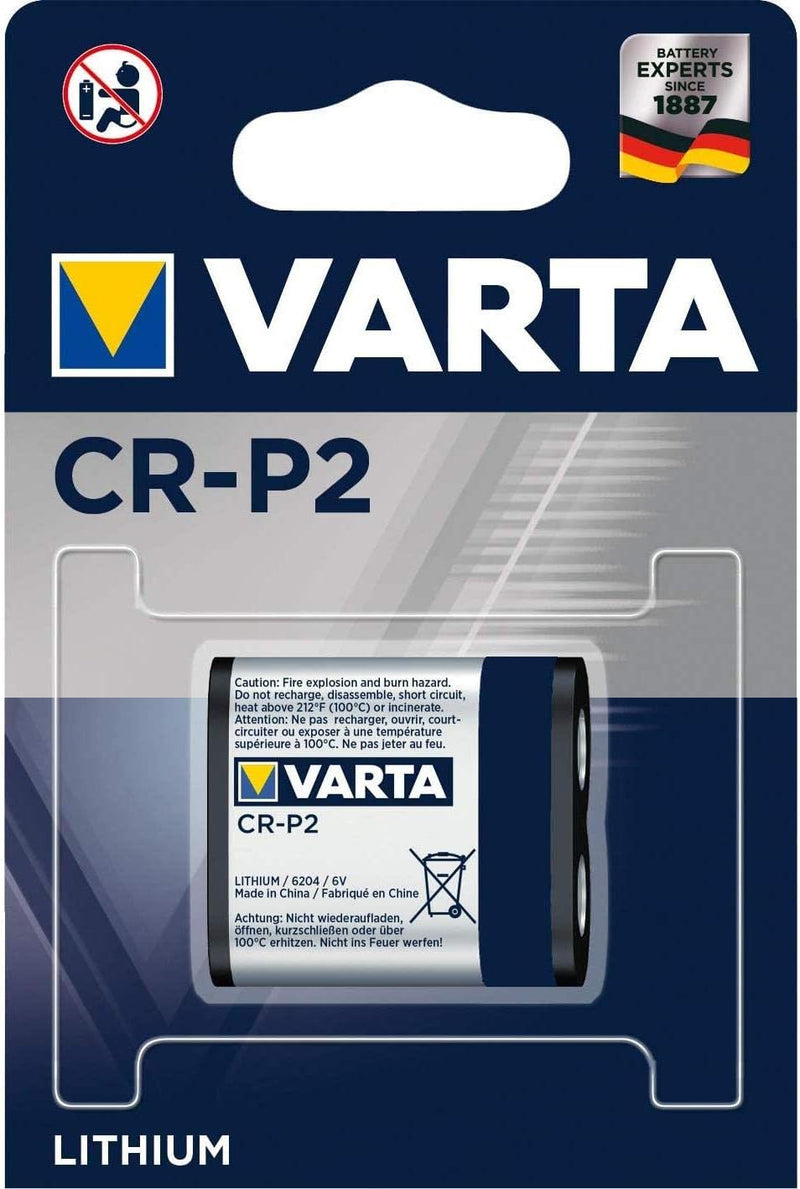 5 er Pack-VARTA Batterie (1 x Lithium photo "Professional", CR-P2 6 V