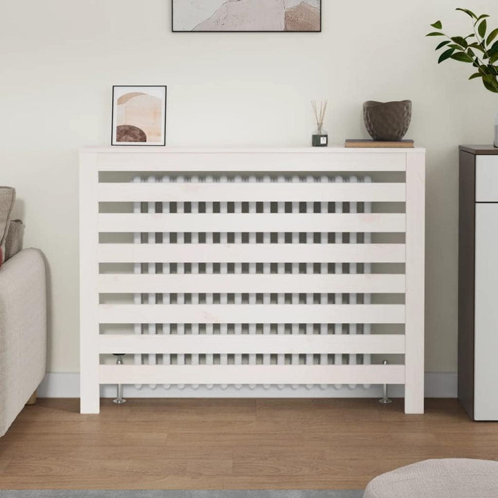 Heizkörperverkleidung 108,5x19x84 cm mit Horizontalen Latten Heizkörper Abdeckung Modernes Design He