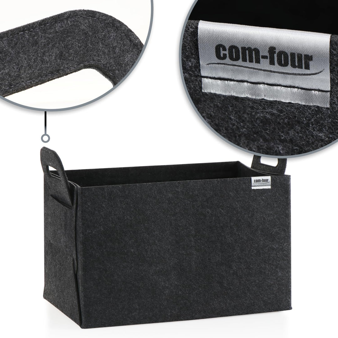 COM-FOUR® Filz-Tasche XXL für den Einkauf - Transporttaschen für Zeitungen, Altpapier und Shopping -