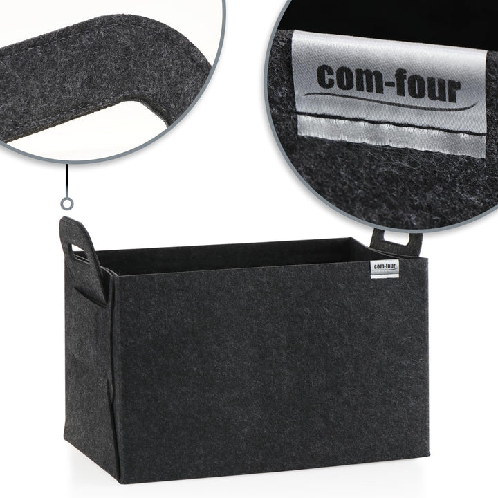 COM-FOUR® Filz-Tasche XXL für den Einkauf - Transporttaschen für Zeitungen, Altpapier und Shopping -