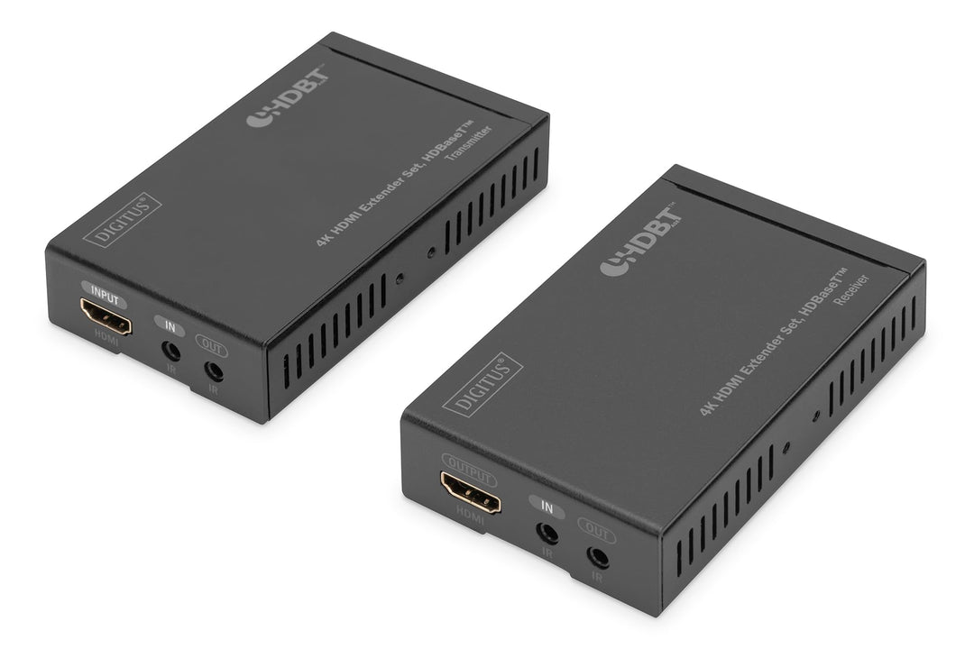 DIGITUS HDMI-Extender - 4K/30Hz - Sender & Empfänger - HDBaseT - HDCP 2.2 - Reichweite bis 70m - Pat