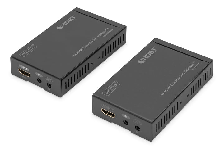 DIGITUS HDMI-Extender - 4K/30Hz - Sender & Empfänger - HDBaseT - HDCP 2.2 - Reichweite bis 70m - Pat