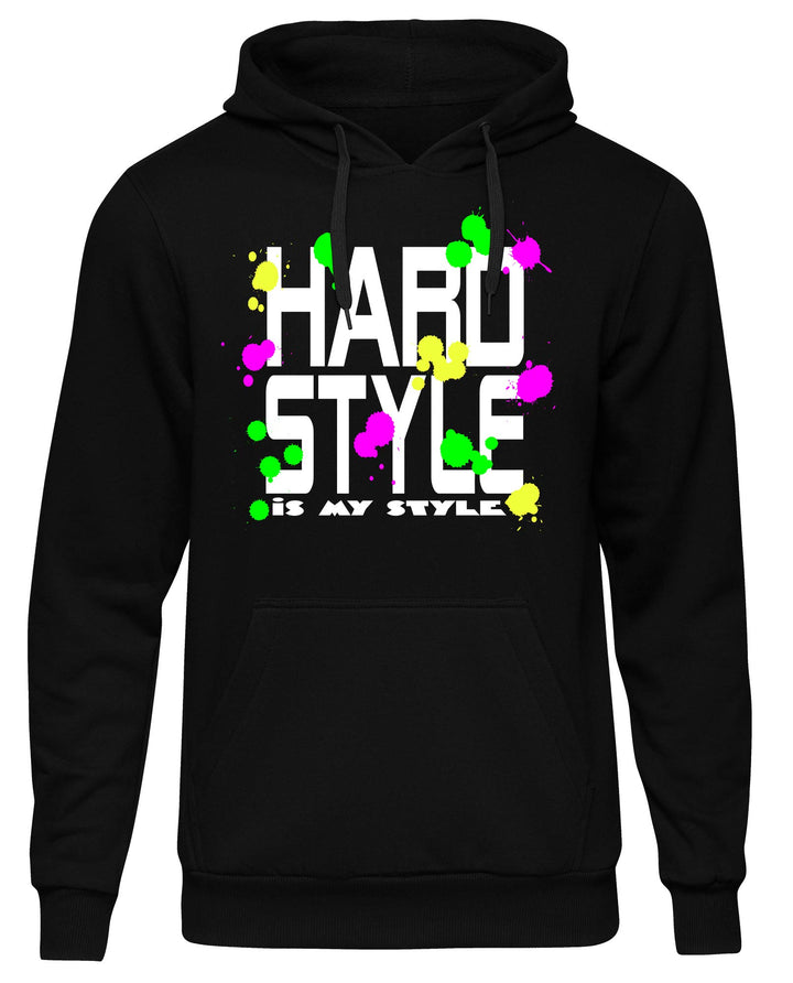 Hardstyle is My Style Männer und Herren Kapuzenpullover | Music Lifestyle Festival Gabba Rave | M8 S