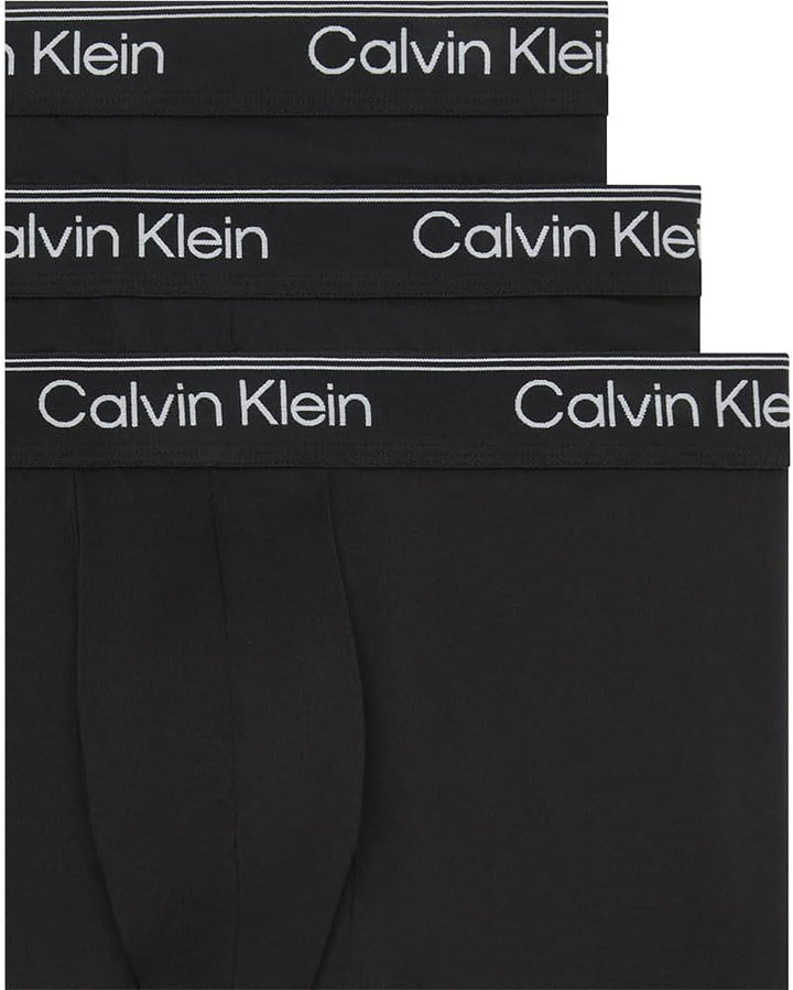 Calvin Klein Baumwolle Stretch 3 Pack Boxer Short, Schwarz Mit Blau/erdbeerfeld/schwarz XS Black (3
