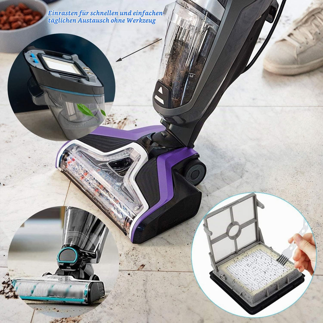 Zubehör für Bissell CrossWave X7 Pet Pro 2955N, 3479N Multi-Surface All in One Nass-Trocken-Staubsau