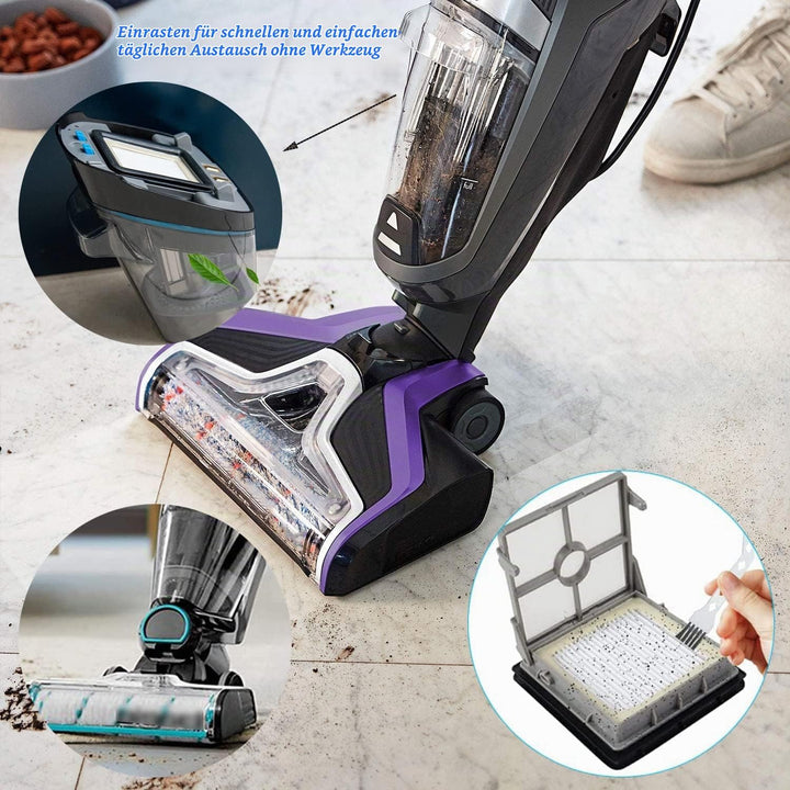 Zubehör für Bissell CrossWave X7 Pet Pro 2955N, 3479N Multi-Surface All in One Nass-Trocken-Staubsau