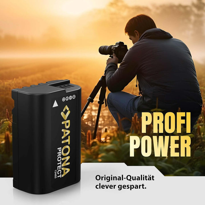 PATONA 2X Protect V1 Akku DMW BLK22 BLK22E (2400mAh) - kompatibel mit Panasonic DC G9 S5 S5K GH5 GH5
