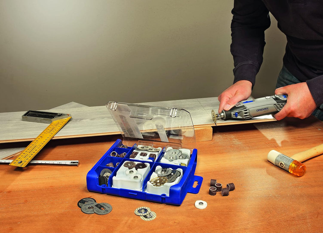 Dremel SC725 EZ SpeedClic Mehrzweck Zubehörset (70 Zubehörteile zum Schleifen, Schneiden, Schärfen,