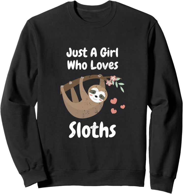 Faultier-Tier-Design Nur ein Mädchen, das Faultiere liebt Sweatshirt