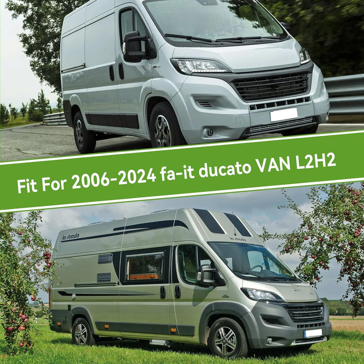 Vollgarage für FIAT Ducato 2006–2024, wasserdichte Wohnmobil-Abdeckung mit seitlichem Tür-Reissversc