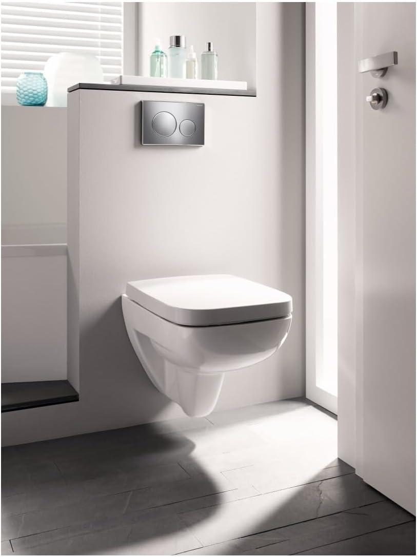Geberit 115.882.KH.1 Sigma 20 Betätigungsplatte, mattchrom/Hochglanz-verchromt Glanzverchromt, Glanz