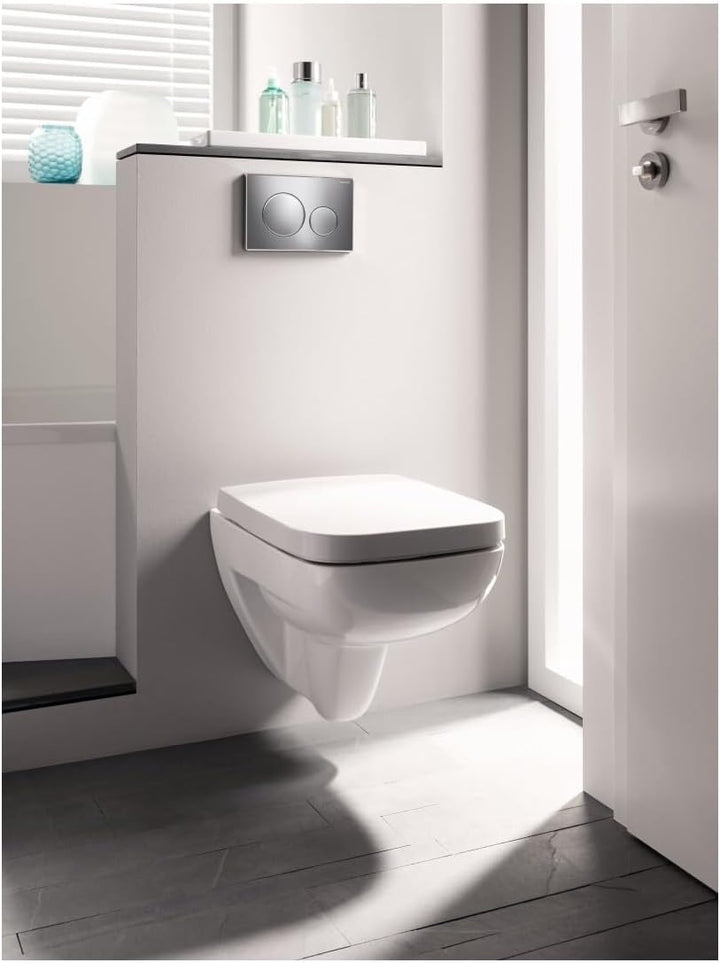 Geberit 115.882.KH.1 Sigma 20 Betätigungsplatte, mattchrom/Hochglanz-verchromt Glanzverchromt, Glanz