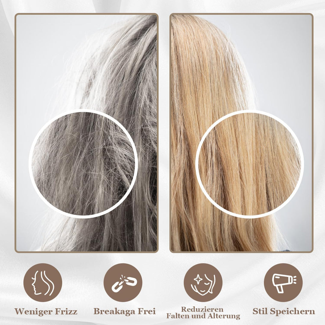 Adubor 100% Seidenkissenbezug 80x80cm für Haar und Haut, mit verstecktem Reissverschluss, beide Seit