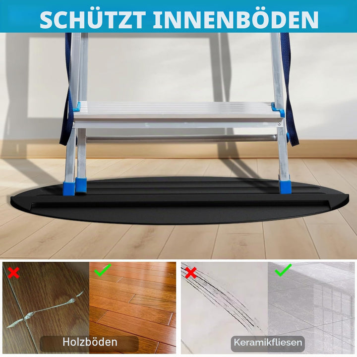 Anti-Rutsch-Leiter-Stop-Matte, 68,6 x 39,9 cm, rutschfestes Gummi-Stabilisator-Pad, rutschfeste Leit