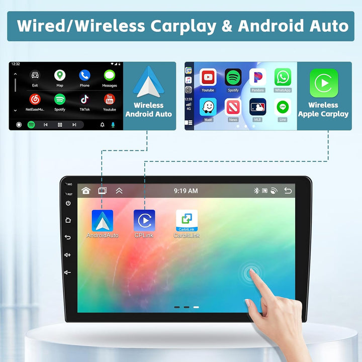 [2025 Upgrade 8 Core 4G+64G] Hikity 9" Android 15 Dashboard Radio Kit für Mazda 3 2009-2013 Autoradi