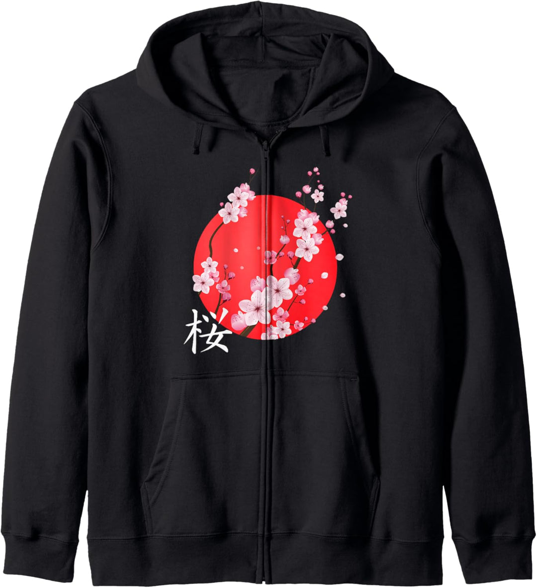 Cherry Blossom Hemd Sakura japanische Grafikkunst Sakura Kapuzenjacke