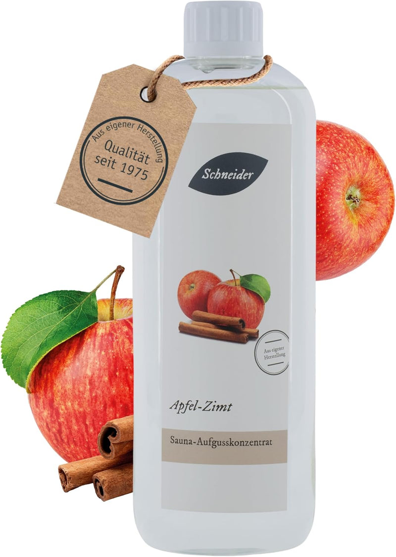 Saunabedarf Schneider - Aufgusskonzentrat Apfel - Zimt - fruchtig-tropischer Saunaaufguss - 250ml In