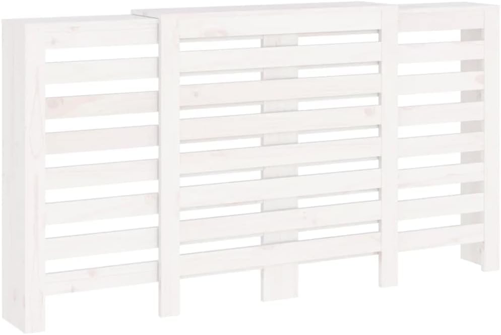 vidaXL Heizkörperverkleidung Lamellen-Design Heizungsabdeckung Heizungsverkleidung Heizung Abdeckung