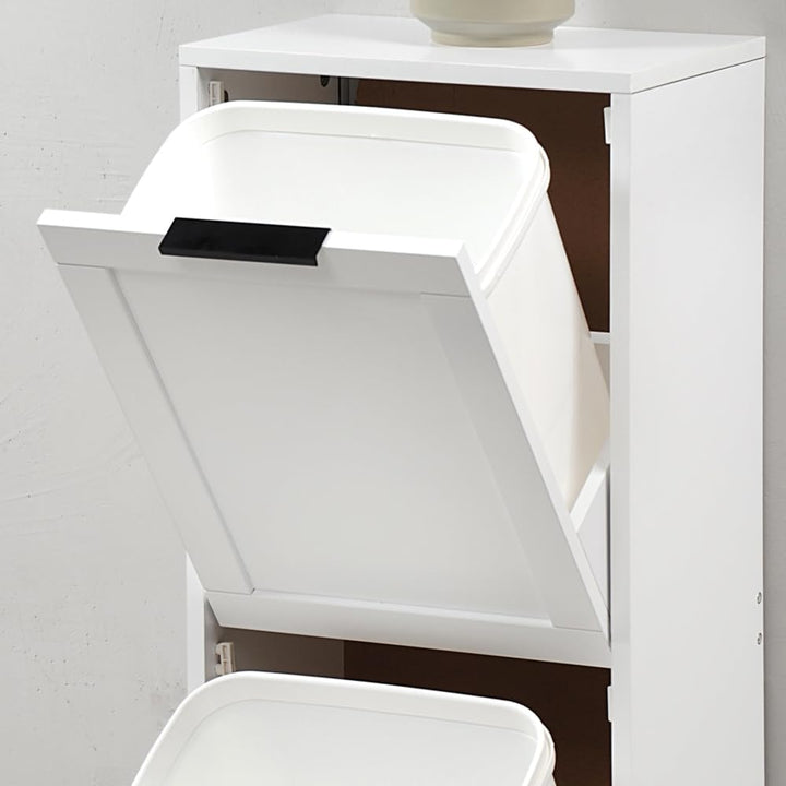 Kesper | Univeralschrank mit Mülltrennsystem, Material: Faserplatte, Masse: 36 x 24 x 94 cm, Farbe: