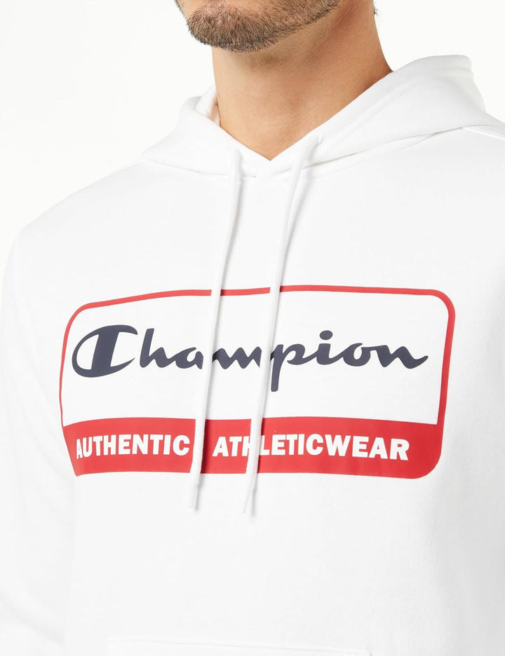 Champion Herren Legacy Graphic Shop Authentic-Powerblend Fleece Kapuzenpullover M Bianco, M Bianco