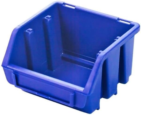 PROREGAL SuperSparSet 10x Sichtlagerbox 1 | HxBxT 7,5x11,6x11,2cm | Blau | Sichtlagerbehälter Sichtl