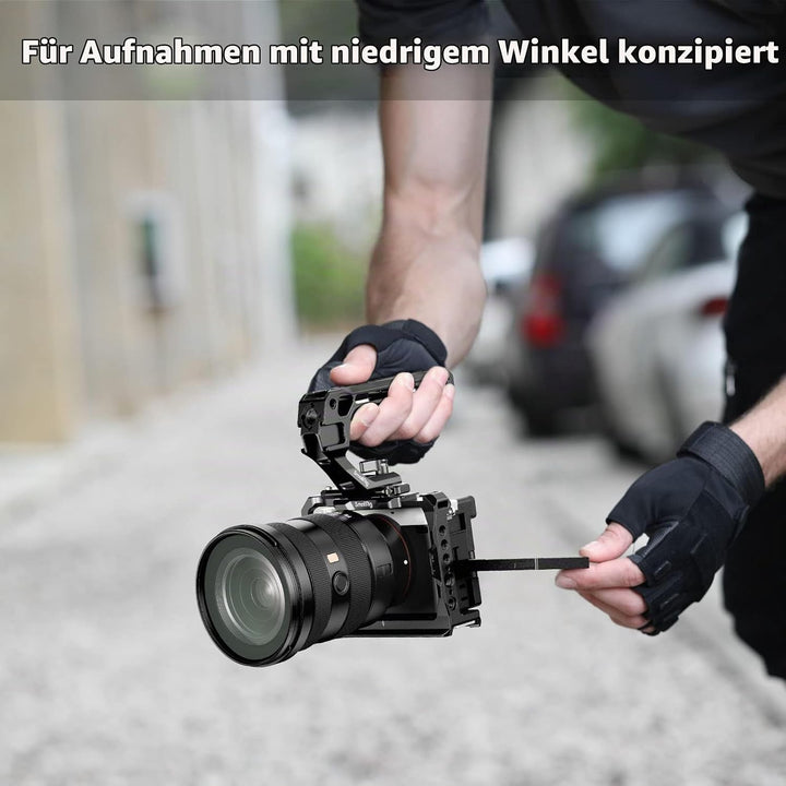 SMALLRIG NATO Top Handle, Griff mit NATO Schnellspanner für Kamerakäfig, universelles Video Rig mit