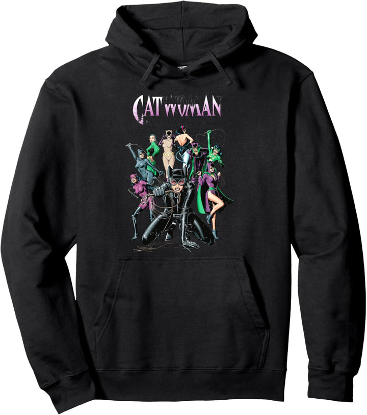 DC Catwoman Cover Nine Lives Pullover Hoodie