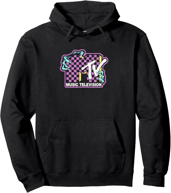 MTV Checkered Zombie Hands V1 Pullover Hoodie