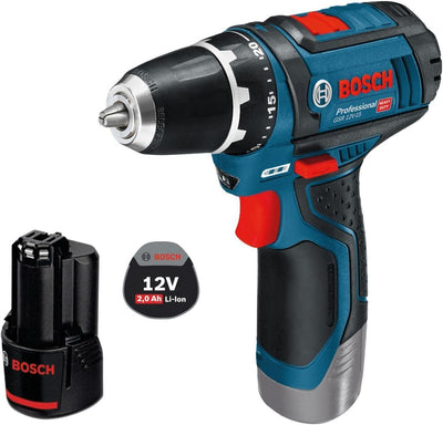 Bosch Akku-Bohrschrauber GSR 12V-15 / 1x 2,0 Ah Akku