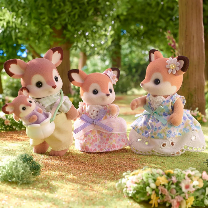 Sylvanian Families 5799 REH Familie, Tierfiguren Wald, Spielzeug für Kinder ab 3 Jahren