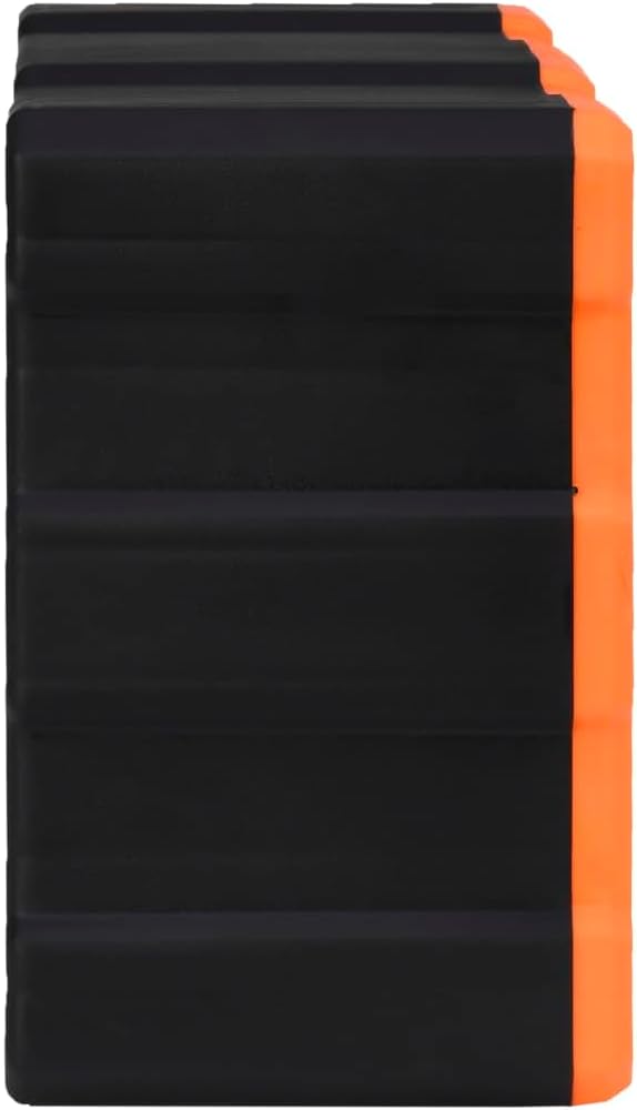 Multi-Schubladen-Organizer mit 22 Schubladen 49x16x25,5 cm Orange und Schwarz 22 Schubladen, Orange