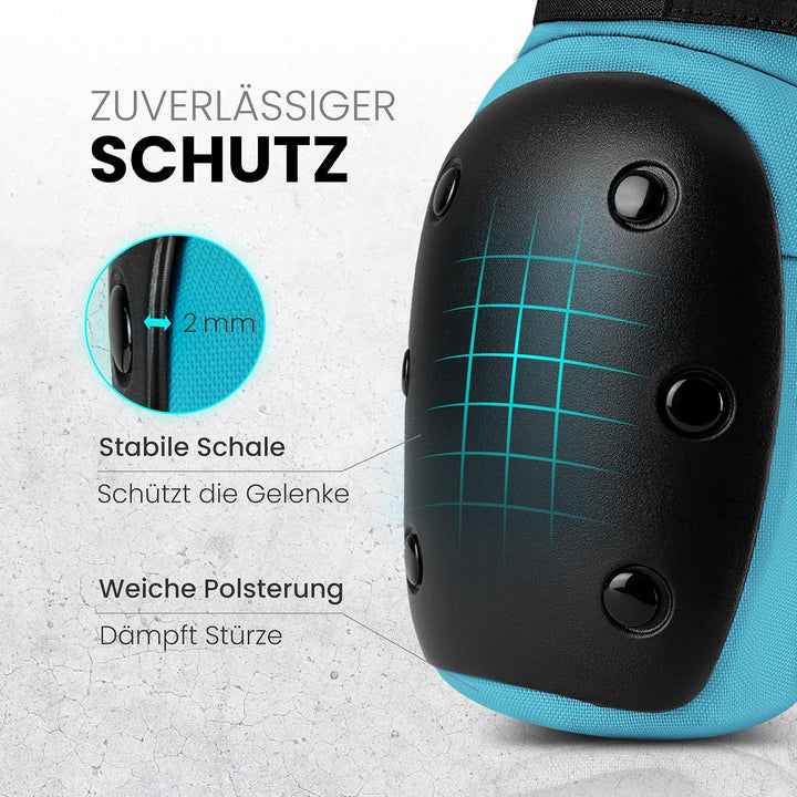99FLIPS Inliner Schoner Erwachsene und Jugendliche [6er] Schoner Inliner Damen Herren mit Knieschone