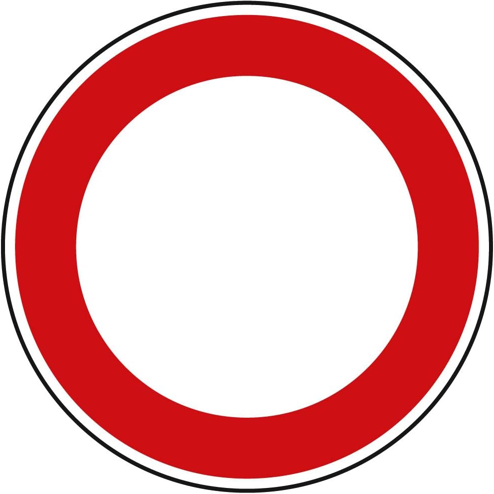 Verkehrszeichen Verbot für Fahrzeuge Aller Art Nr. 250 | Ø 420mm, Alu 2mm, RA1 | Original Verkehrssc