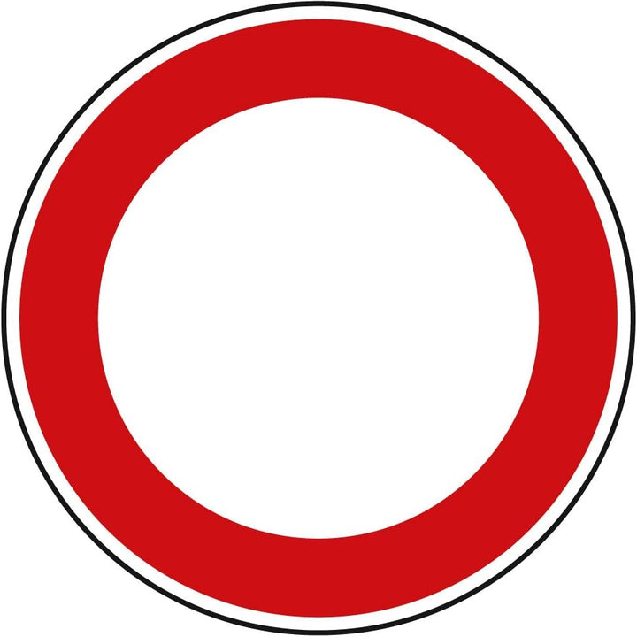 Verkehrszeichen Verbot für Fahrzeuge Aller Art Nr. 250 | Ø 420mm, Alu 2mm, RA1 | Original Verkehrssc