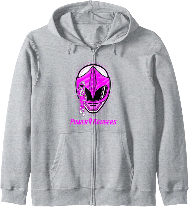 Power Rangers Pink Ranger Icon Fill Helmet Silhouette Kapuzenjacke