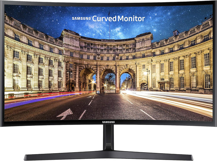 Gebogener PC -Bildschirm - Samsung S24C366eau - 24 FHD - VA -Platte - 4 ms - 75 Hz - HDMI / VGA - AM