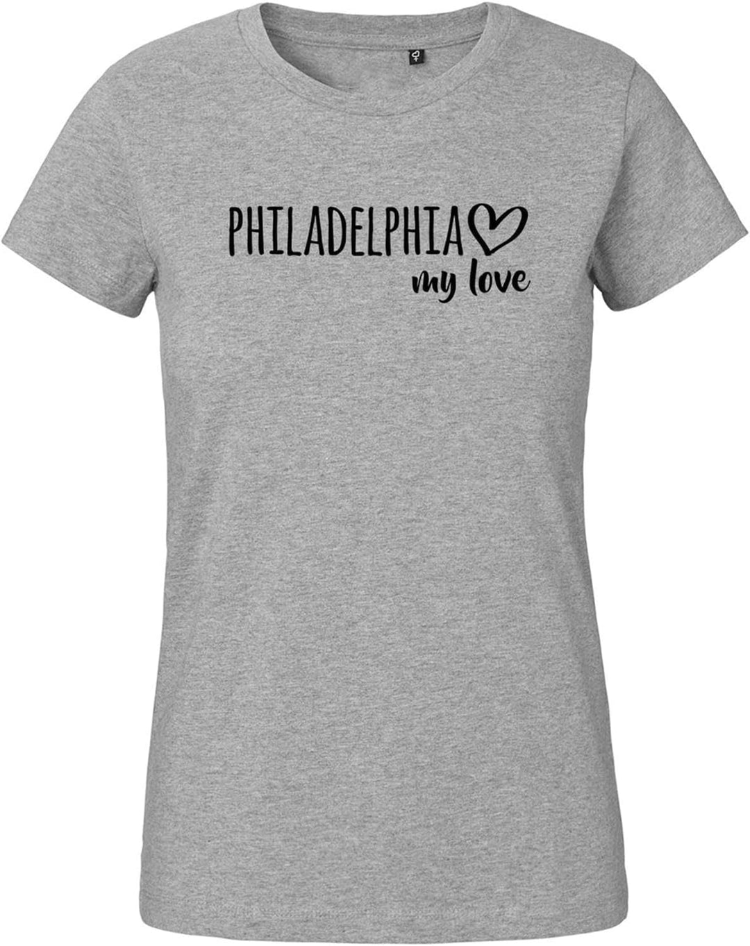 Huuraa Damen T-Shirt Philadelphia My Love Bio Baumwolle Fairtrade Oberteil Grösse XS-XXL für alle Fa