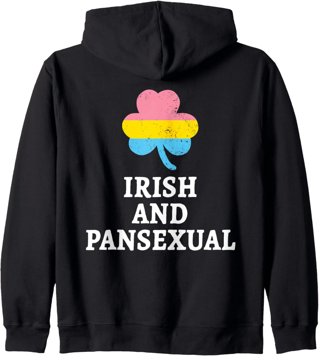 Irisch und pansexuell St Patrick's Day LGBTQ Pride Flagge Kapuzenjacke