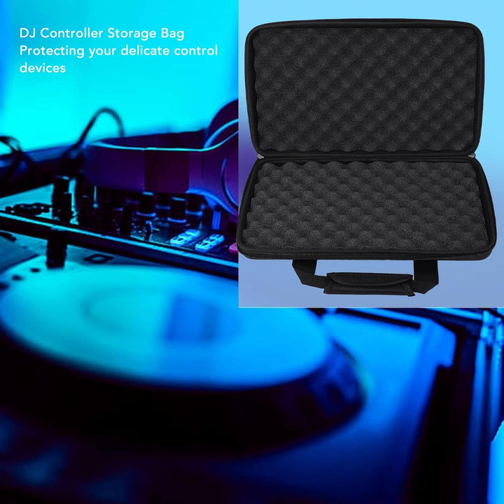 Eujgoov DJ Controller Tasche 40x25x8cm 600D Oxfordstoff Kompatibel mit DDJ-FLX4/SB3/RB verstellbare
